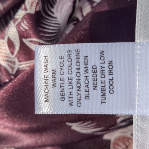 Morgan Taylor Matching Floral Brown Nighty & Robe XL New w/tags - Picture 11 of 14